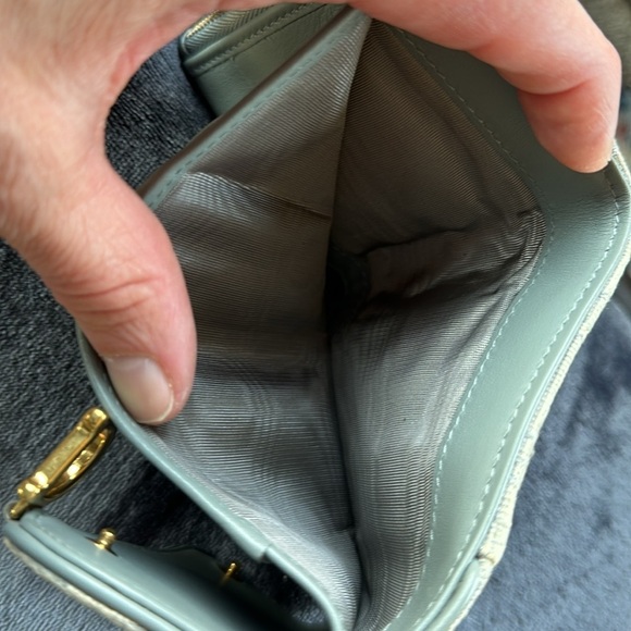 Christian Dior Gris Oblique Lotus Saddle Wallet - Picture 13 of 14